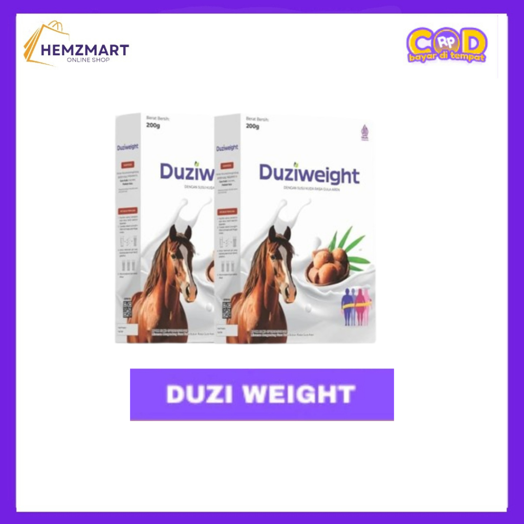 

Duzi Weight - Susu Kuda Penambah Berat Badan Duziweight Asli Original Paket 2 Box