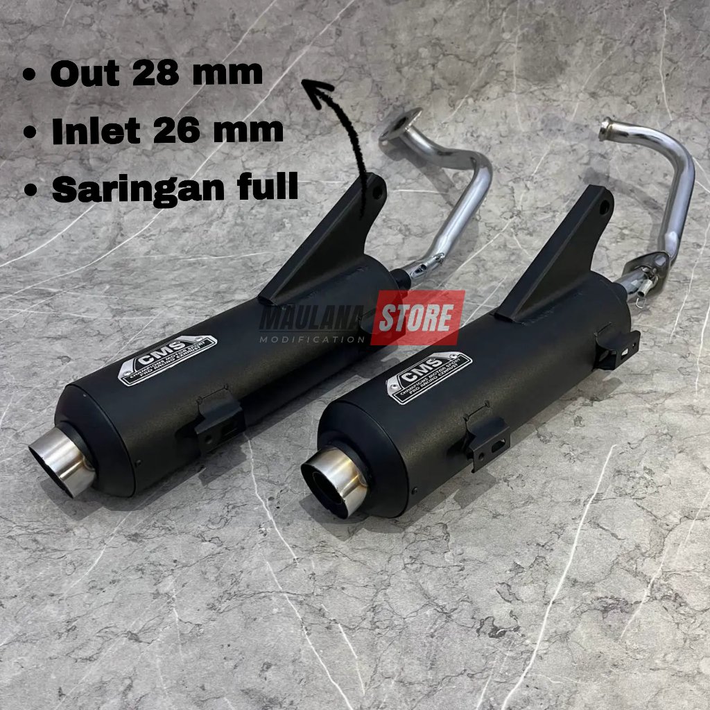 NEW KNALPOT STANDAR RACING CMS NGEBAS ADEM ALL SERIES MIO M3/ MIO Z/ MIO SPORTY/ MIO SMILE/ MIO