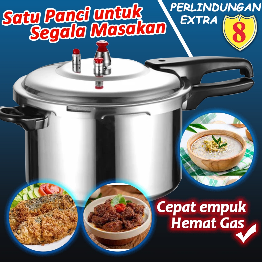 Panci Presto Serbaguna, Presto 4L/8L/12L, Panci Presto Mini, Panci Presto Murah