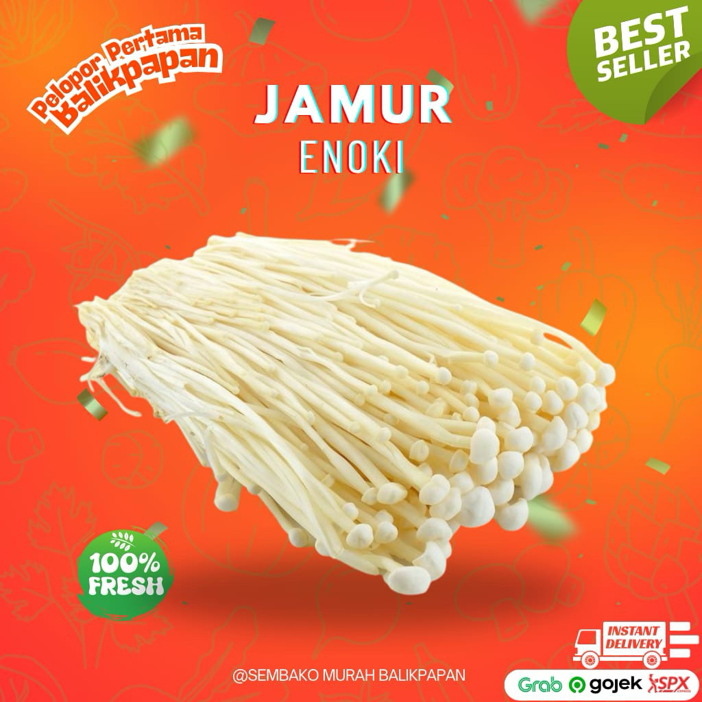 

jamur enoki 100 gram