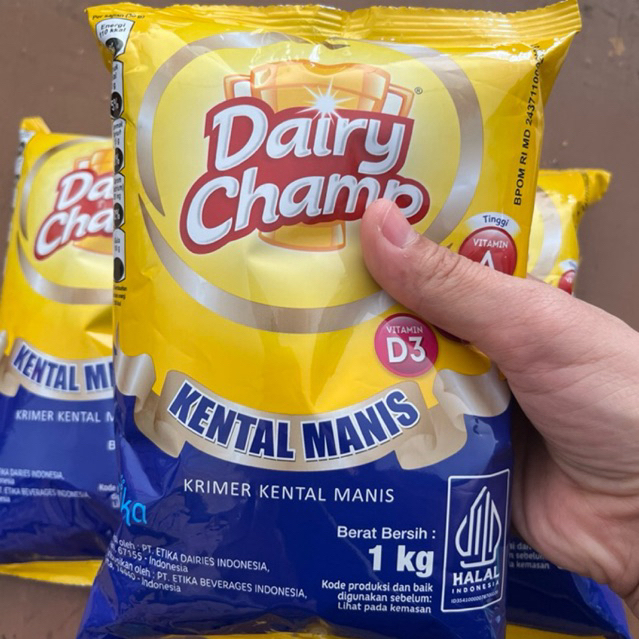 

Dairy Champ Susu Bantal / Susu Kental Manis isi 1 kg (Instan / Gosand )