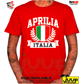 KAOS BAJU ATASAN PRIA APRILIA VINTAGE