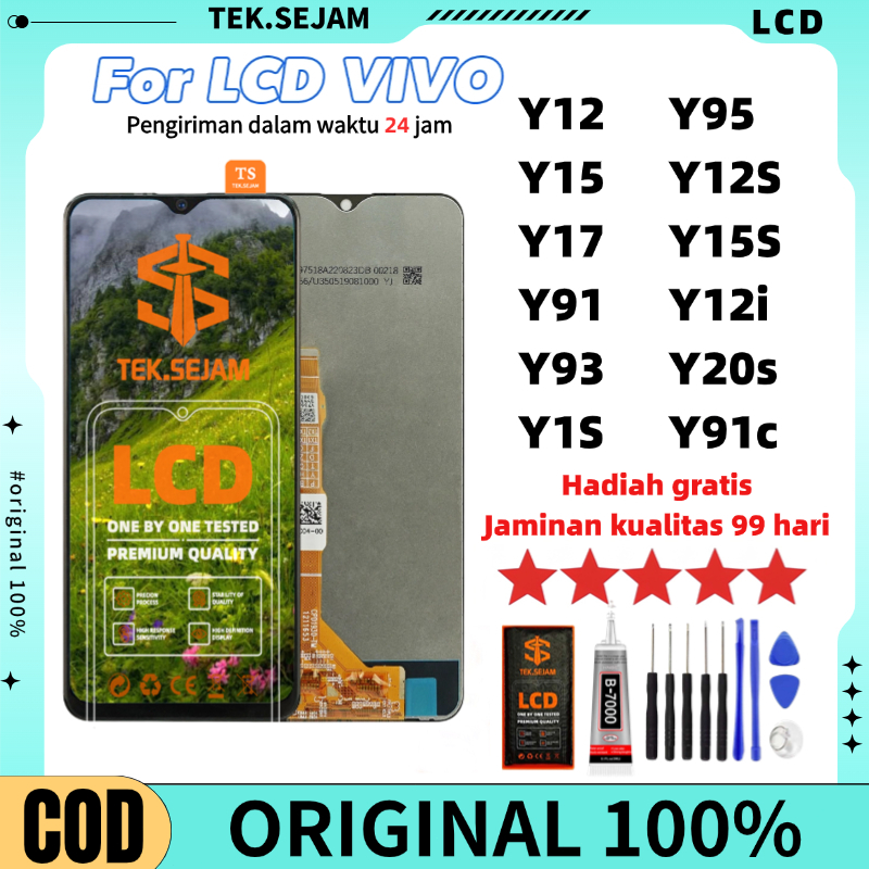 LCD VIVO Y17/Y12/Y15/Y12i/Y20/Y12S/Y15S/Y91c/Y91/Y93 ORIGINAL100%  Fullset asli hp ori Touchscreen v
