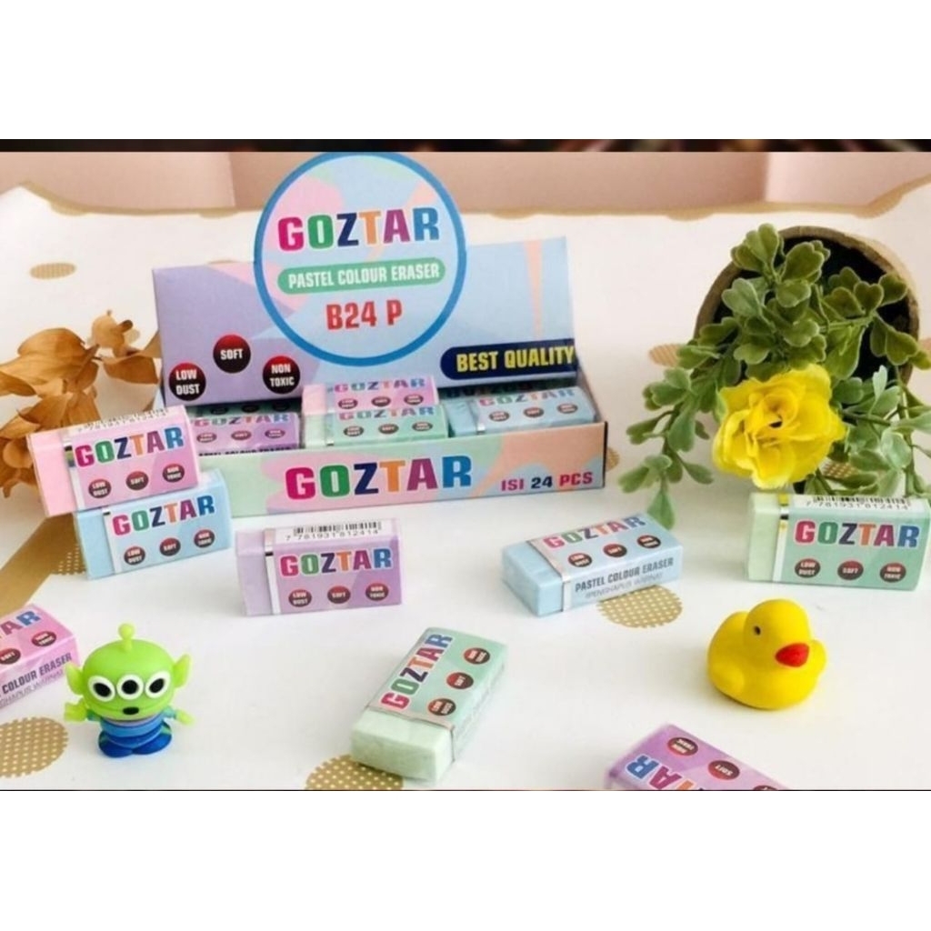 

1 Pak Isi 24 Pcs Penghapus Goztar Penghapus Besar Viral
