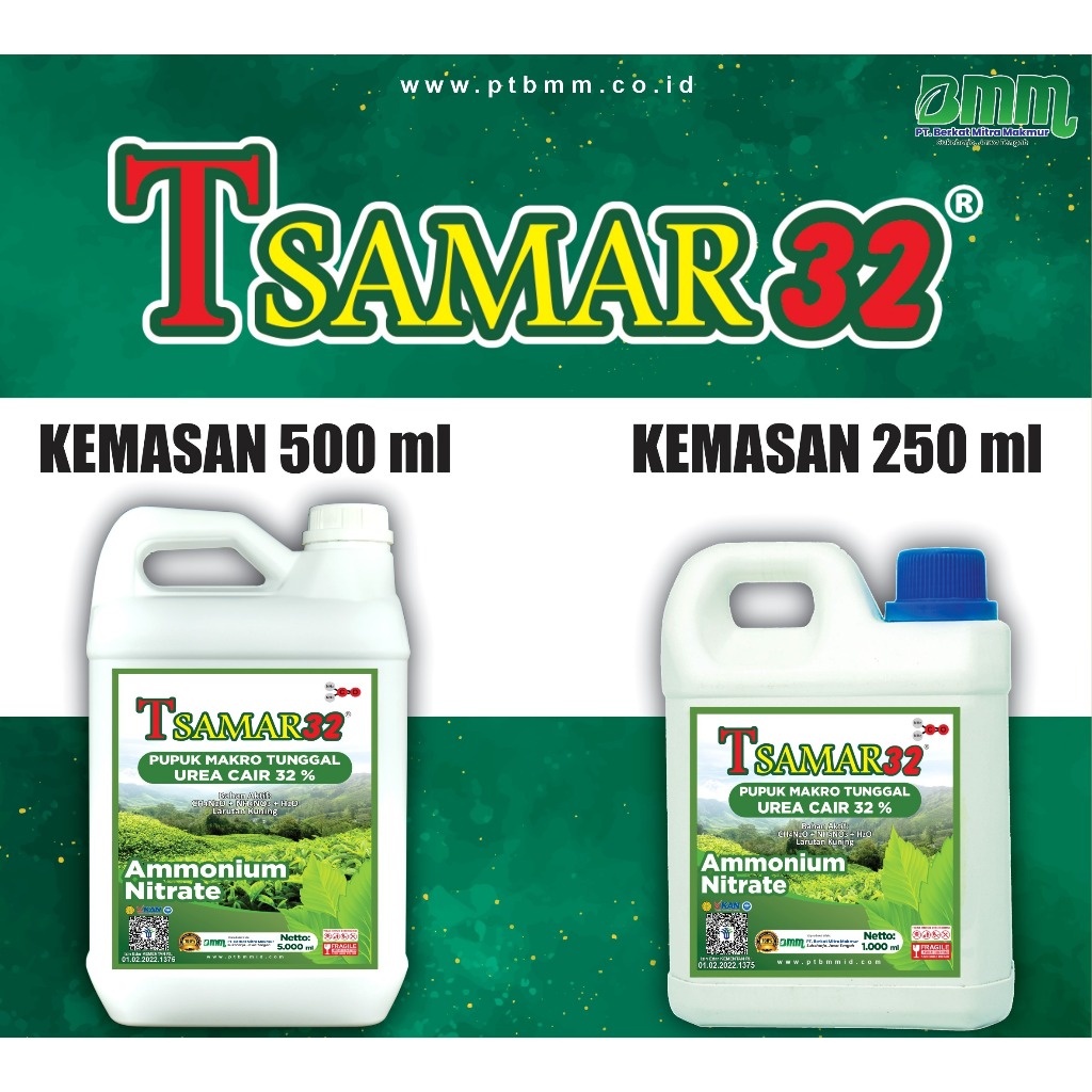 TSAMAR32 - N32% UREA CAIR Kemasan 1 Liter dan 5 Liter (5 Liter Free sample TenarTop 325SC 25 ml)