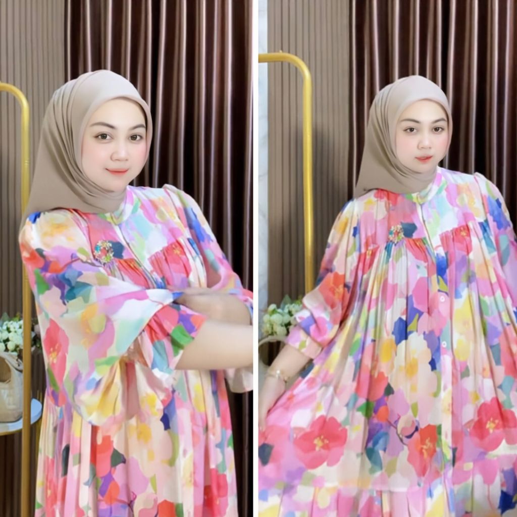 GAMIS GNL/GAMIS LENGAN POCONG/GAMIS MOTIF ETNIK/GAMIS BUNGA CERAH/GAMIS RAYON PREMIUM/GAMIS REMPEL D