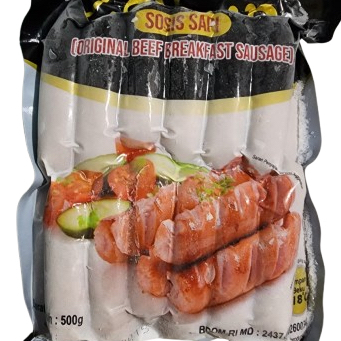 

Zaitun Sosis Sapi, Original Beef Breakfast Sausage (500gr)