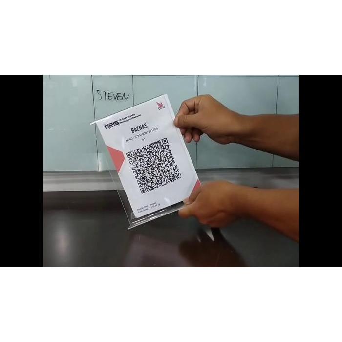 

Paket QRIS dan A5 Akrilik Tent holder Surabaya