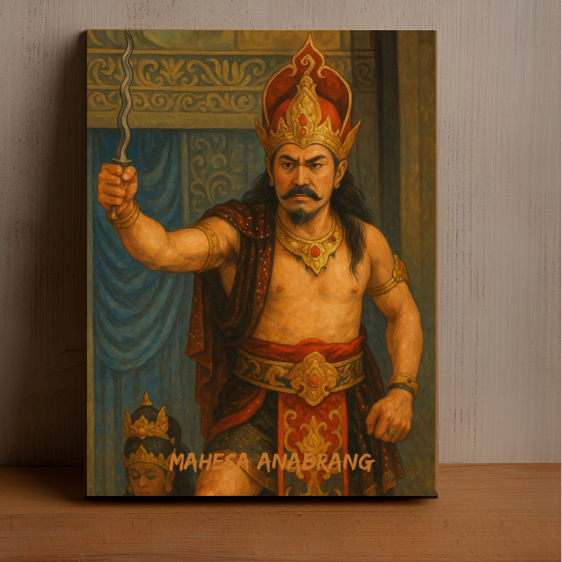Poster Mahesa Anabrang Panglima Perang Majapahit Hiasan dinding bahan MDF