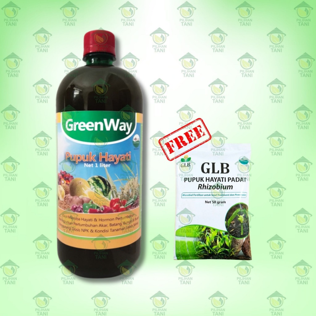[PROMO] PUPUK HAYATI CAIR GREENWAY KEMASAN 1 LITER, GRATIS 1 PCS PHP GLB RHIZOBIUM 50 G