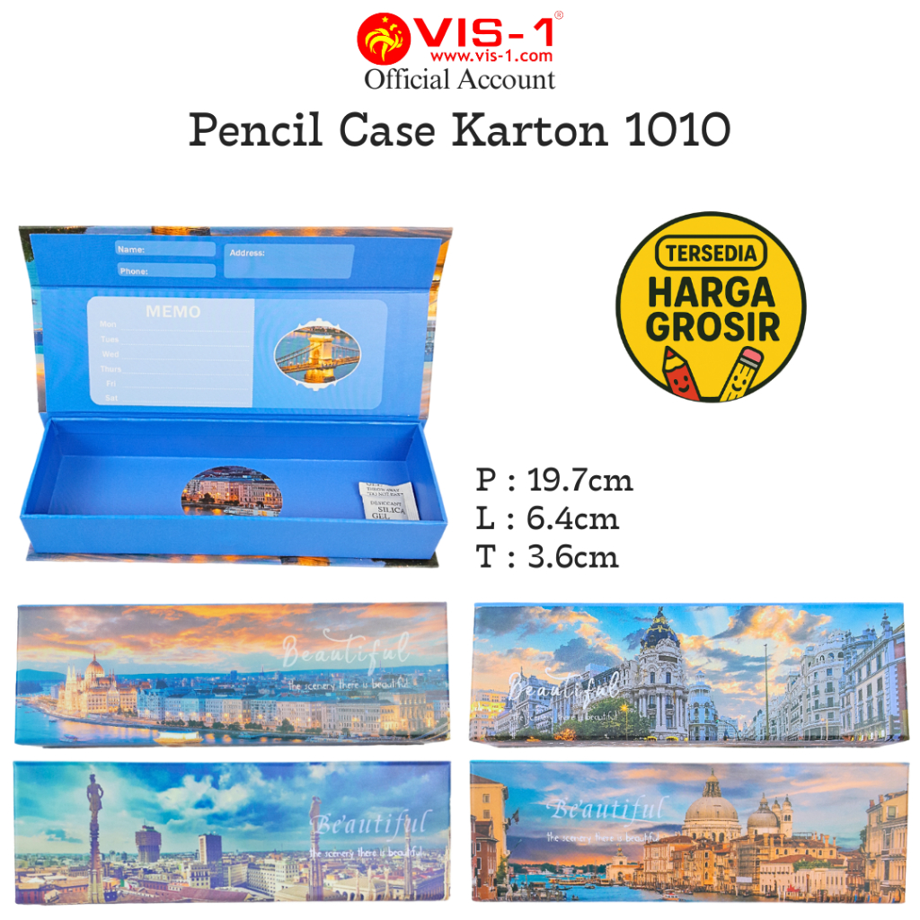 

Pencil Case VIS-1 1010 / Tempat Pensil Karton