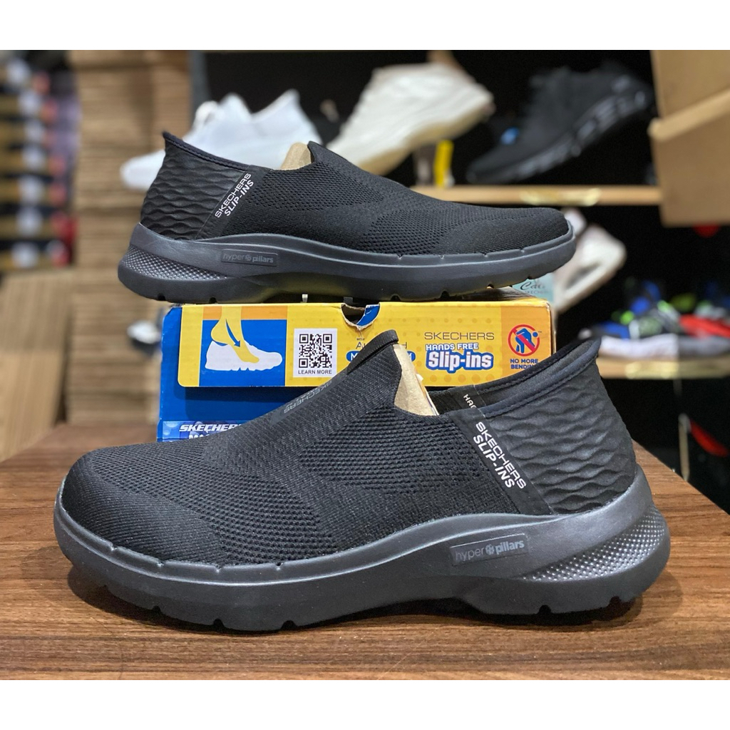 Skechers GO WALK 6 216278 BBK Pria size 45(29.5cm)(3) made in vietnam