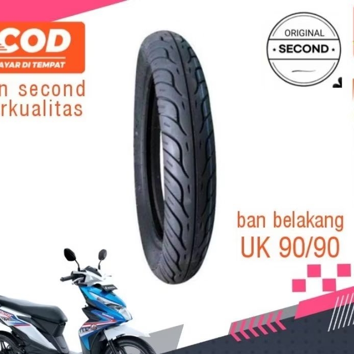 Ban motor beat belakang uk 90/90 R14 / Ban belakang beat