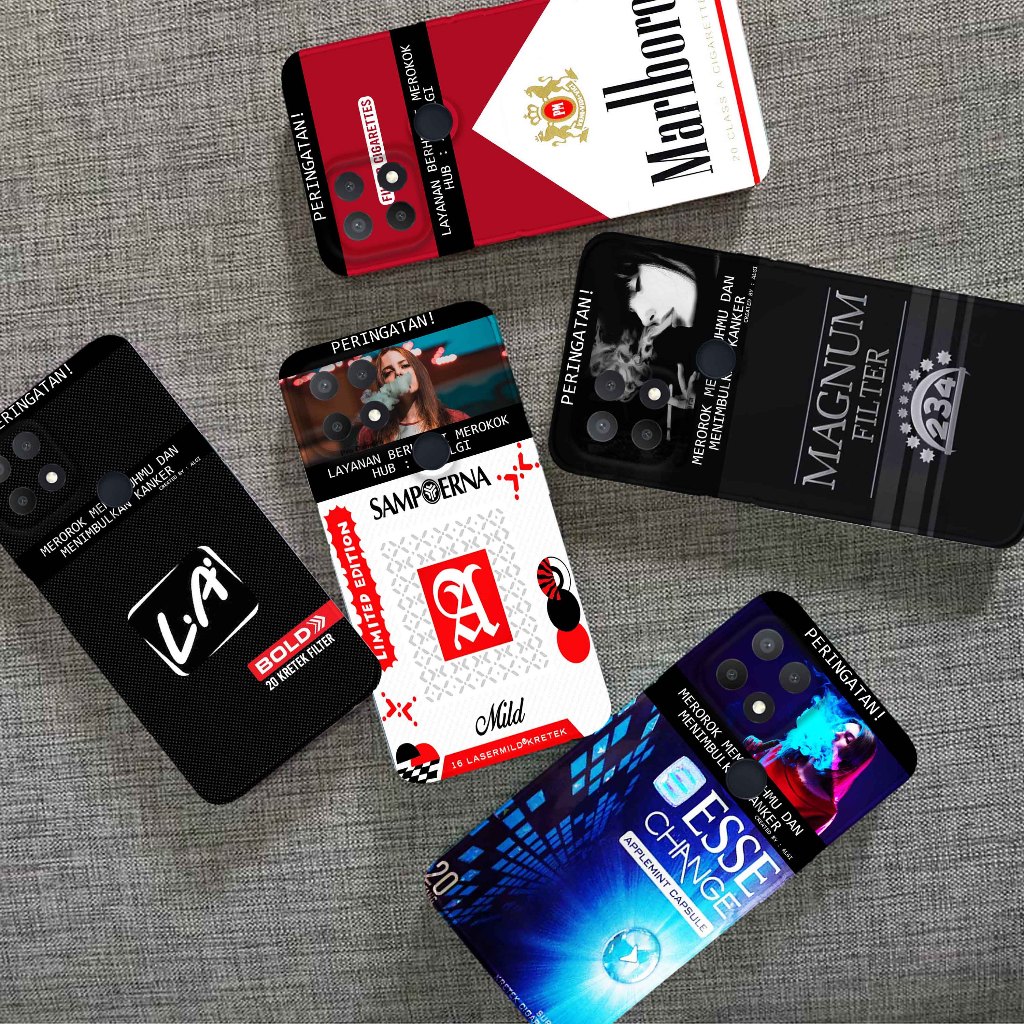 Softcase Untuk Oppo A15 / A15s - Softcase Gambar Fashion Printing { Rokok Limited Edition Terbaru } 