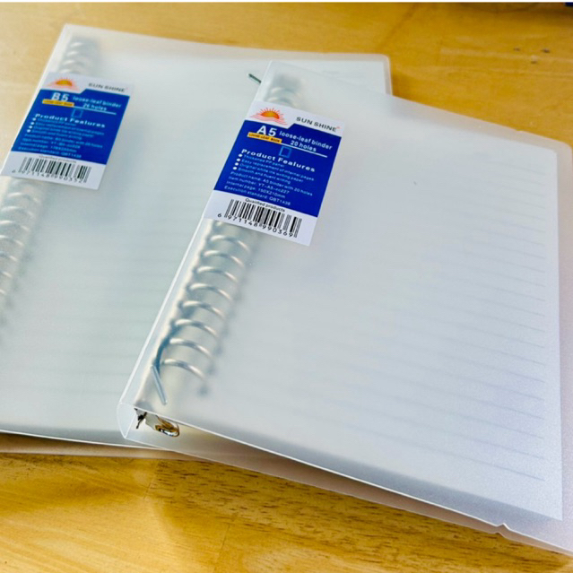 

BINDER NOTE SUNSHINE TRANSPARANT A5/B5