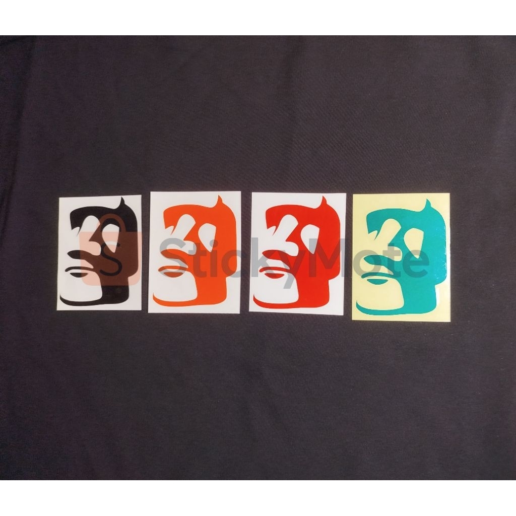 

Emot Batu/Moai Emoji Cutting Sticker Vinyl