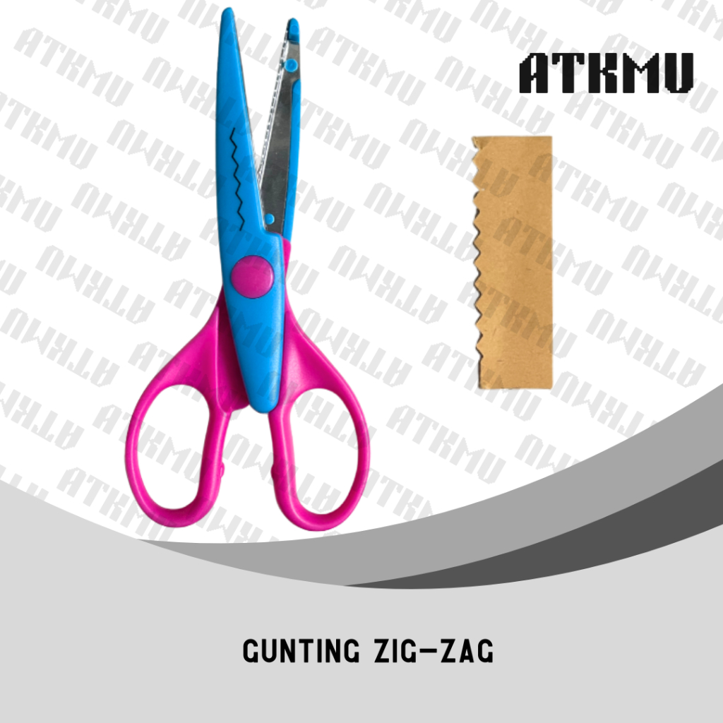 

Gunting Gerigi Gelombang Pola Alat Pemotong Kertas