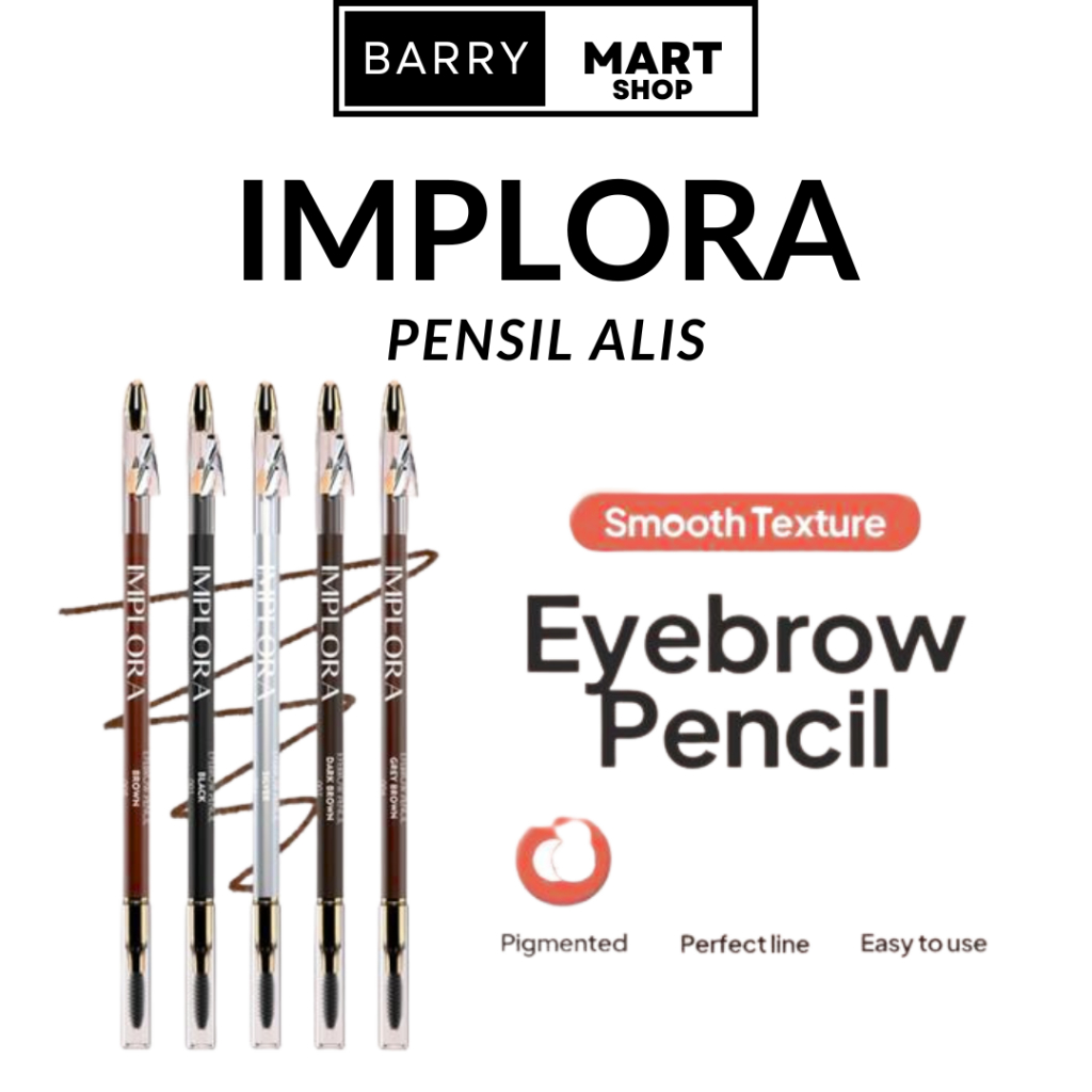 BPOM Implora Pensil Alis Original - Pencil Alis Implora 2 In 1 / Pensil Alis Implora