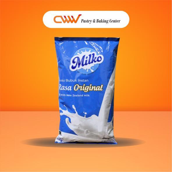 

Milko Susu Bubuk Full Cream lnstant 1kg Milk Powder NZMP New Zealand Kue Kering Roti Donat Bolu Cake