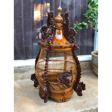 Sangkar Perkutut Ukir naga, Sangkar Perkutut Ukir Kayu Jati, Sangkar Perkutut Ukir Jepara