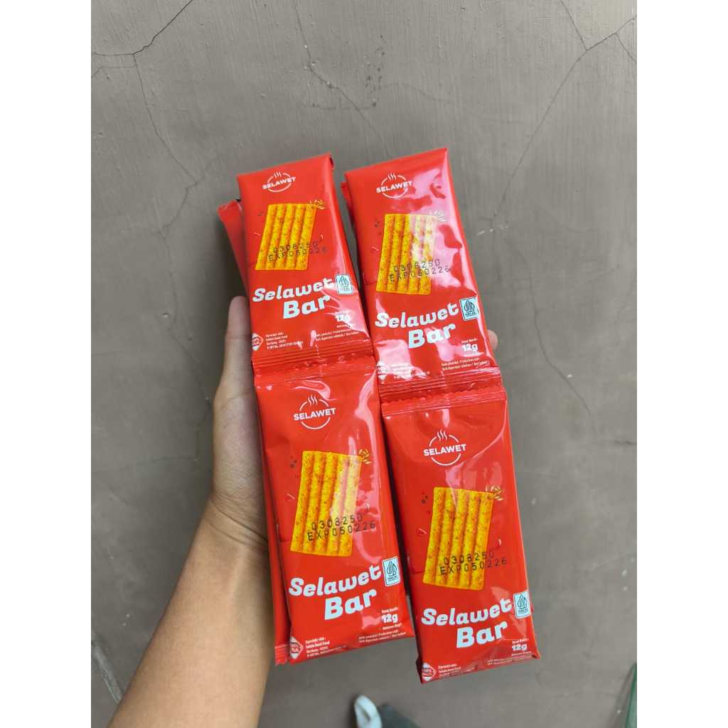 

(1 RENCENG = 10 PCS) Selawet Bar Snack Isi 10 Pcs Exp 2026