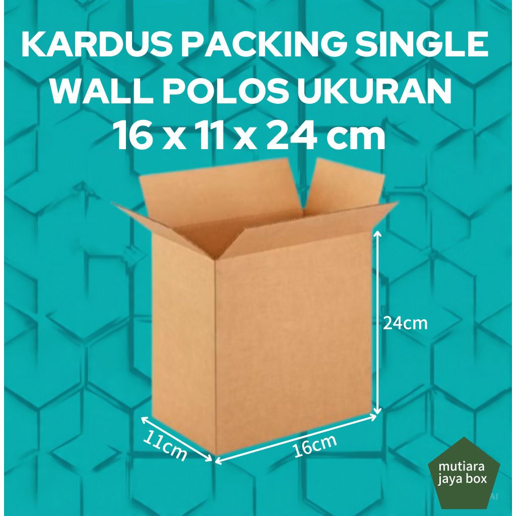 

KARDUS PACKING 16x11x24cm SINGLE WALL POLOS