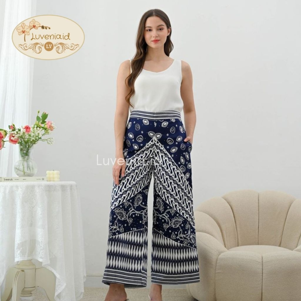 Kulot Batik 164 HT/ Kulot Batik Wanita Modern/ Bawahan Batik Wanita