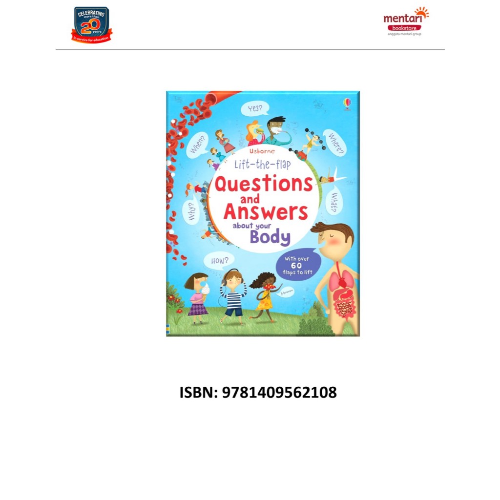 Usborne Lift the Flap Question & Answer About Your Body? | Buku Bacaan Anak