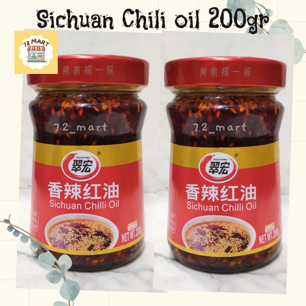 

Sichuan Cuihong Spicy Chili Oil 200gr/ Saus Cabe Pedas/Chili Oil
