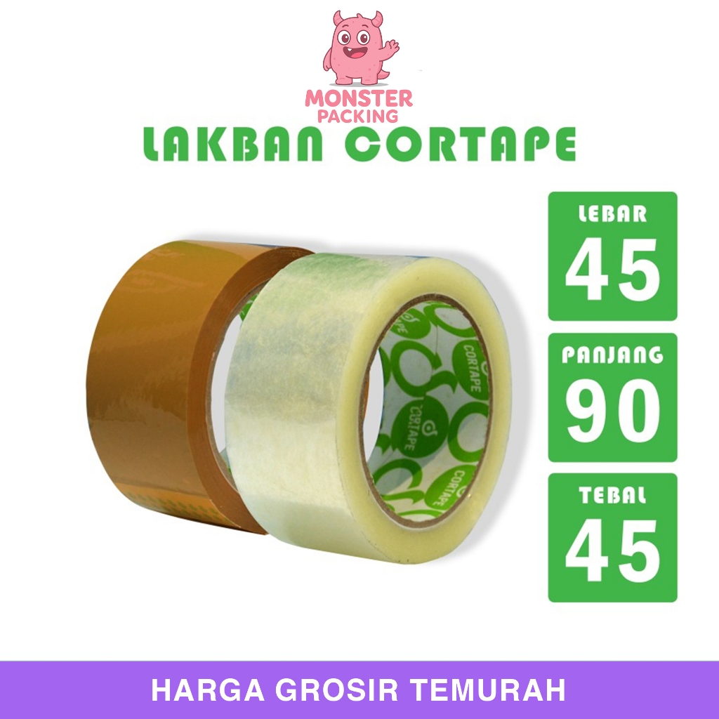 

Lakban BENING 45mm x 90yard Cortape OPP Tape isolasi