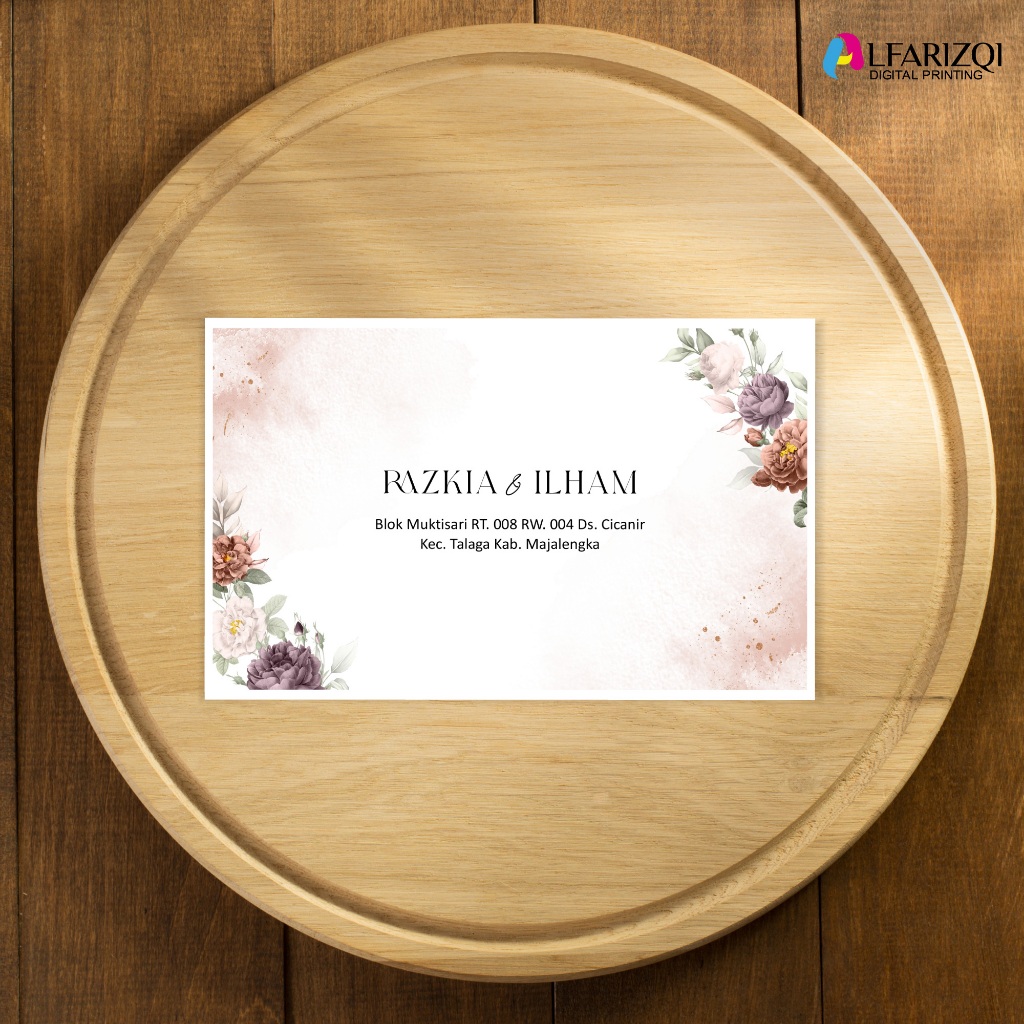 

Amplop Kondangan Rustic Custom Nama dan Alamat