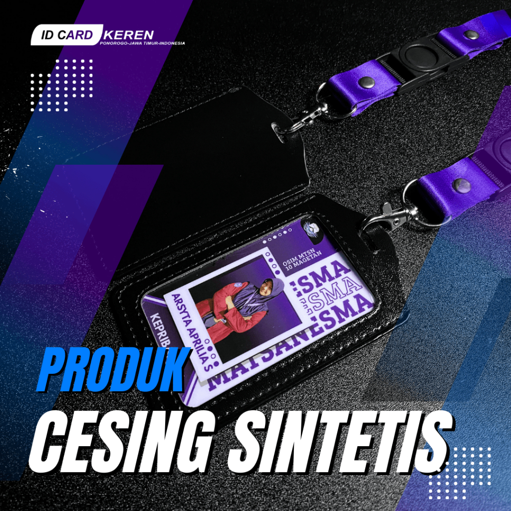 

CESING HOLDER ID CARD SEMI KULIT SINTETIS