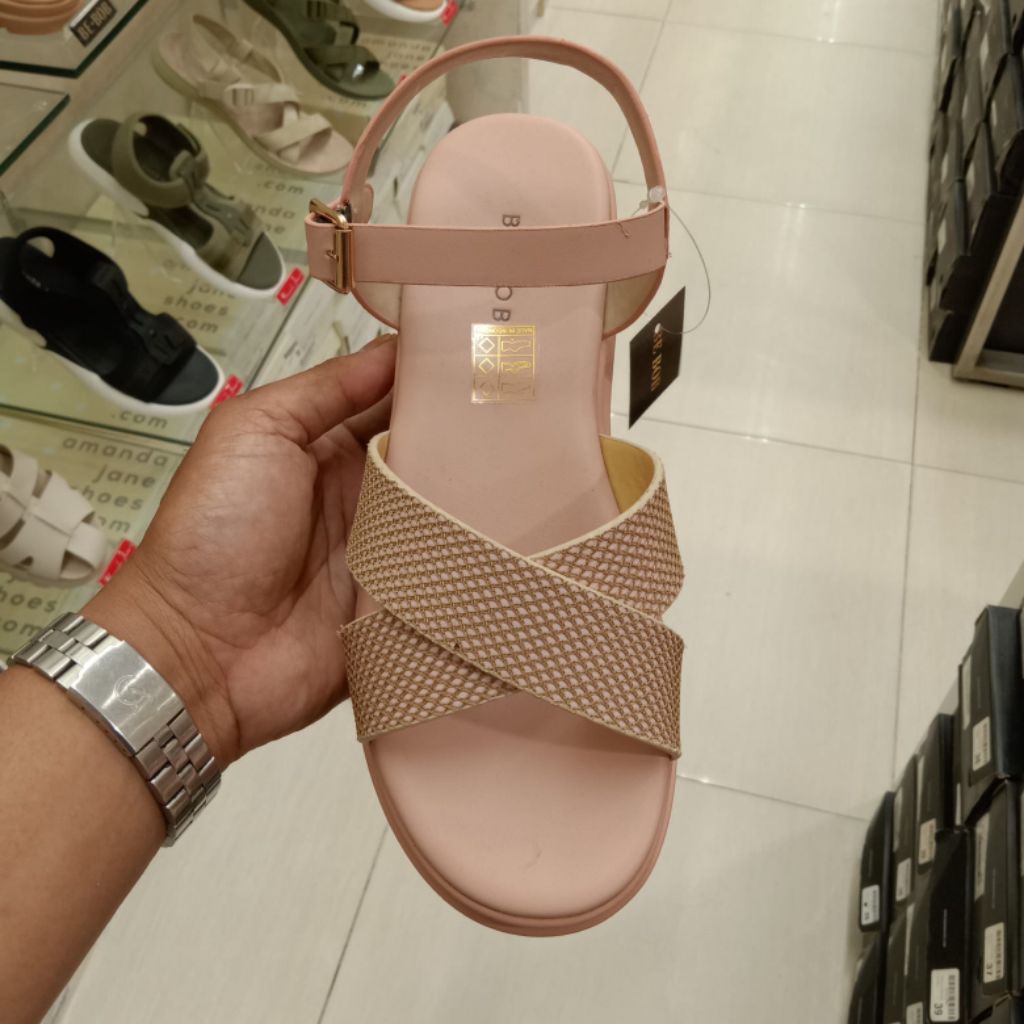 BE BOB SANDAL WANITA TALI STRAP SILANG ORIGINAL