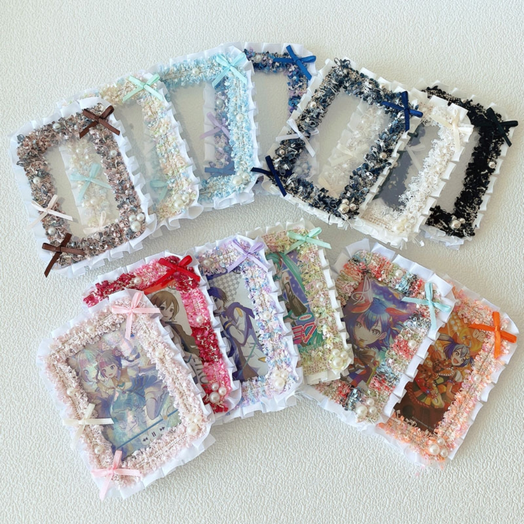 [READY STOCK] photocard holder untuk pc anime motif pita renda lolita ribbon lace acc untuk itabag