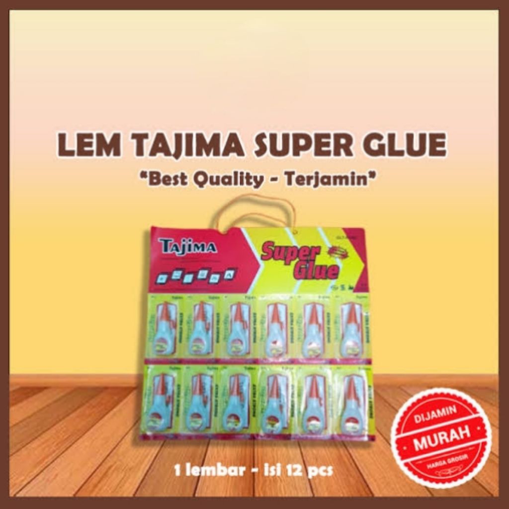 

Lem Korea Tajima (Super Glue) 1papan isi 12pcs