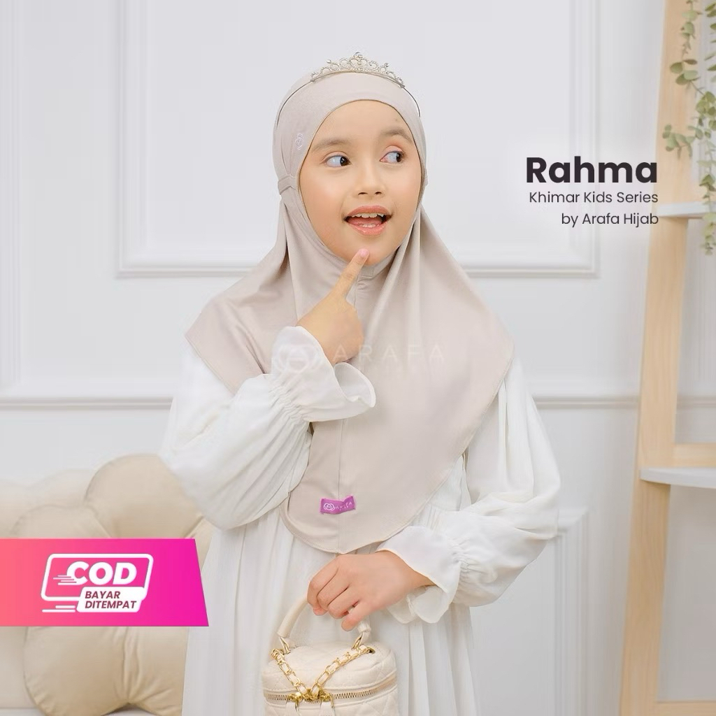 Arafa Hijab - Khimar Rahma | Jilbab Anak | Jilbab Instant Tali Anak
