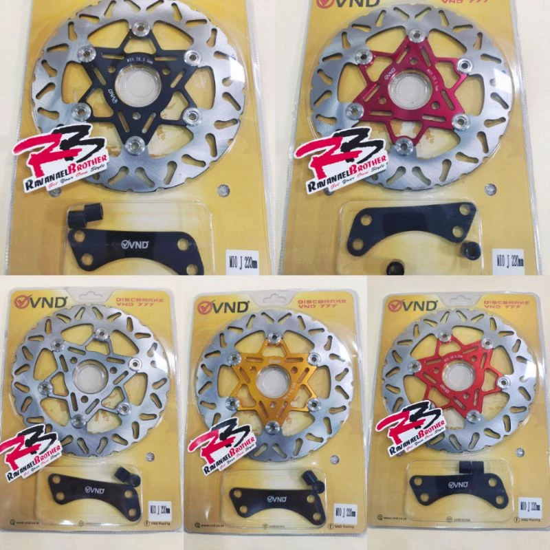 Piringan Cakram Rem Disc Brake Depan VND 0264 220 mm Mio J Mio M3 Fazzio Lubang Baut Cakram 3