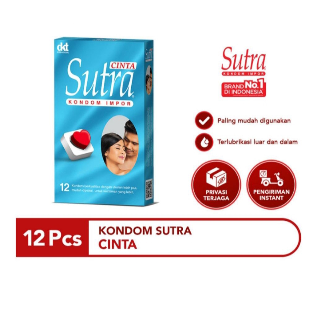 sutra cinta isi 12 kondom extra pelumas