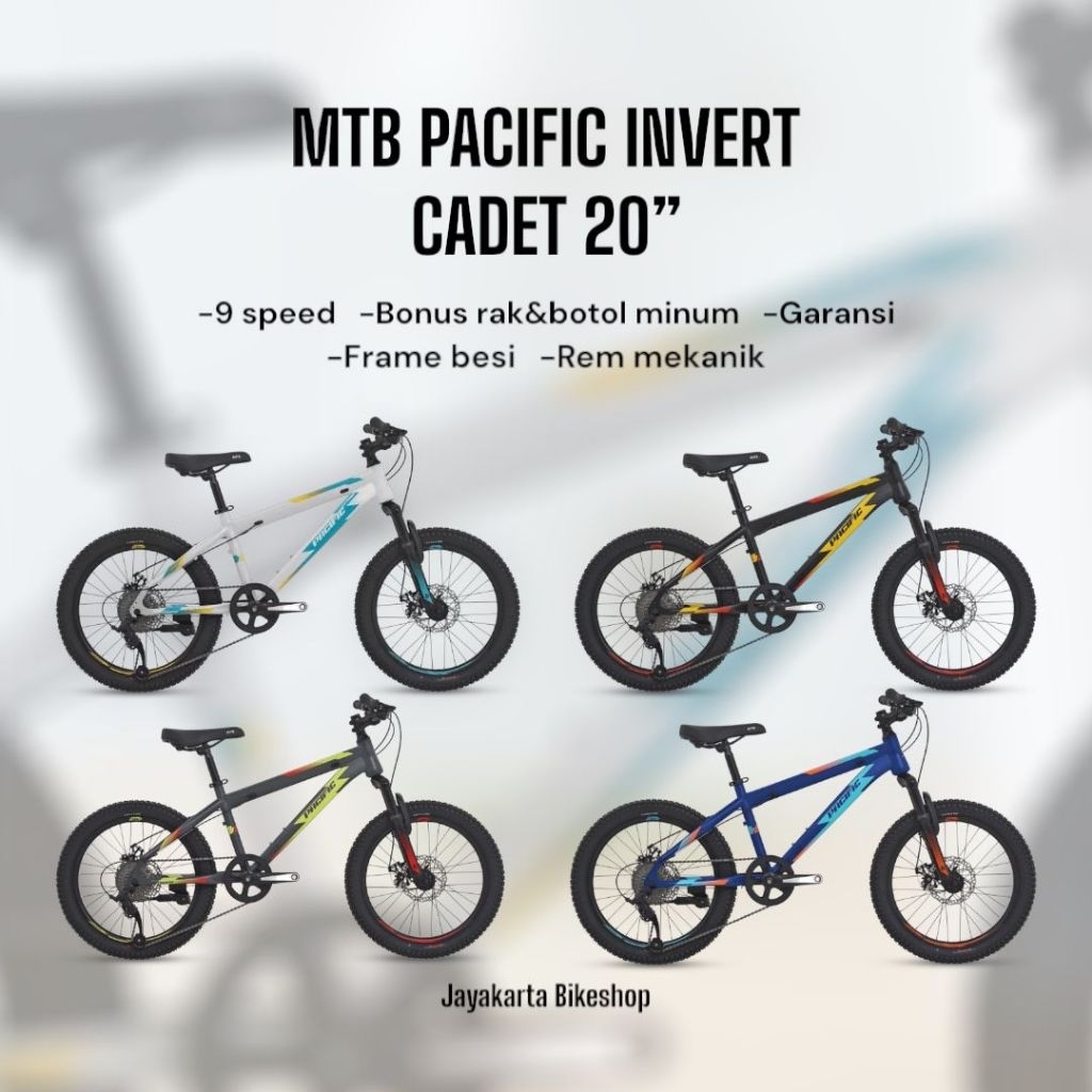 SEPEDA GUNUNG MTB 20 PACIFIC INVERT CADET | SEPEDA ANAK MTB 20 INCH ORIGINAL DAN BERGARANSI