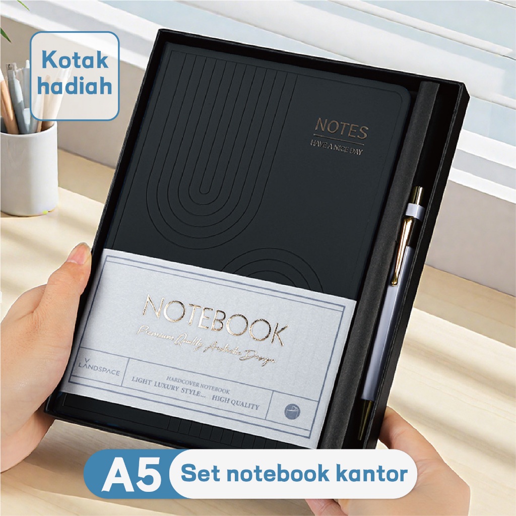 

Bisnis Sederhana A5 Buku Kantor + Ballpoint Pen Set Eye Protection 80 Lembar Paper Paper Stationery Perlengkapan Kantor Laptop Buku Alat Tulis Hadiah Yang Luar Biasa