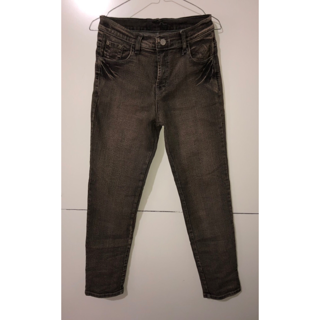[Preloved] Grunge Jeans Coklat Denim Old School Y2K