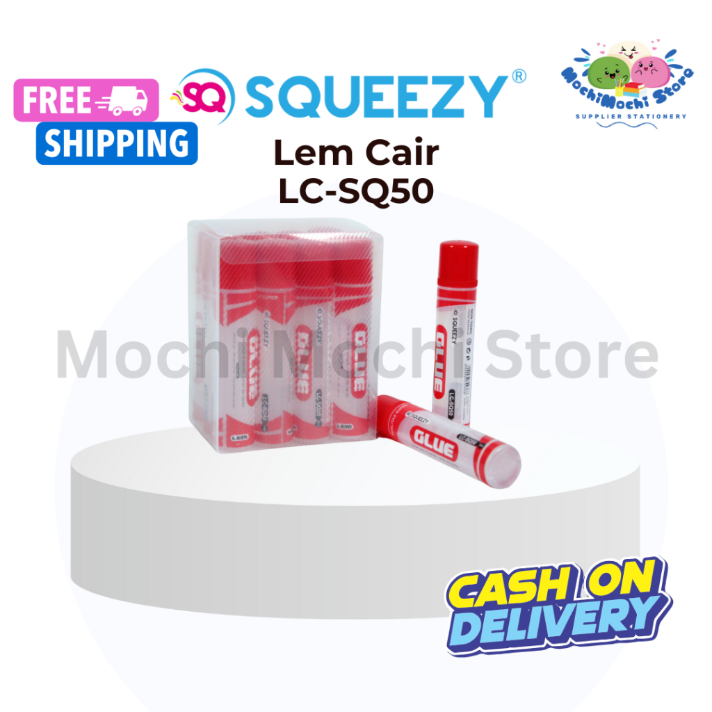 

HARGA GROSIR PER PCS Lem Cair LC-SQ50 | 50ml | Liquid Glue Squeezy | Lem Non Toxic | Glue | Lem Kertas