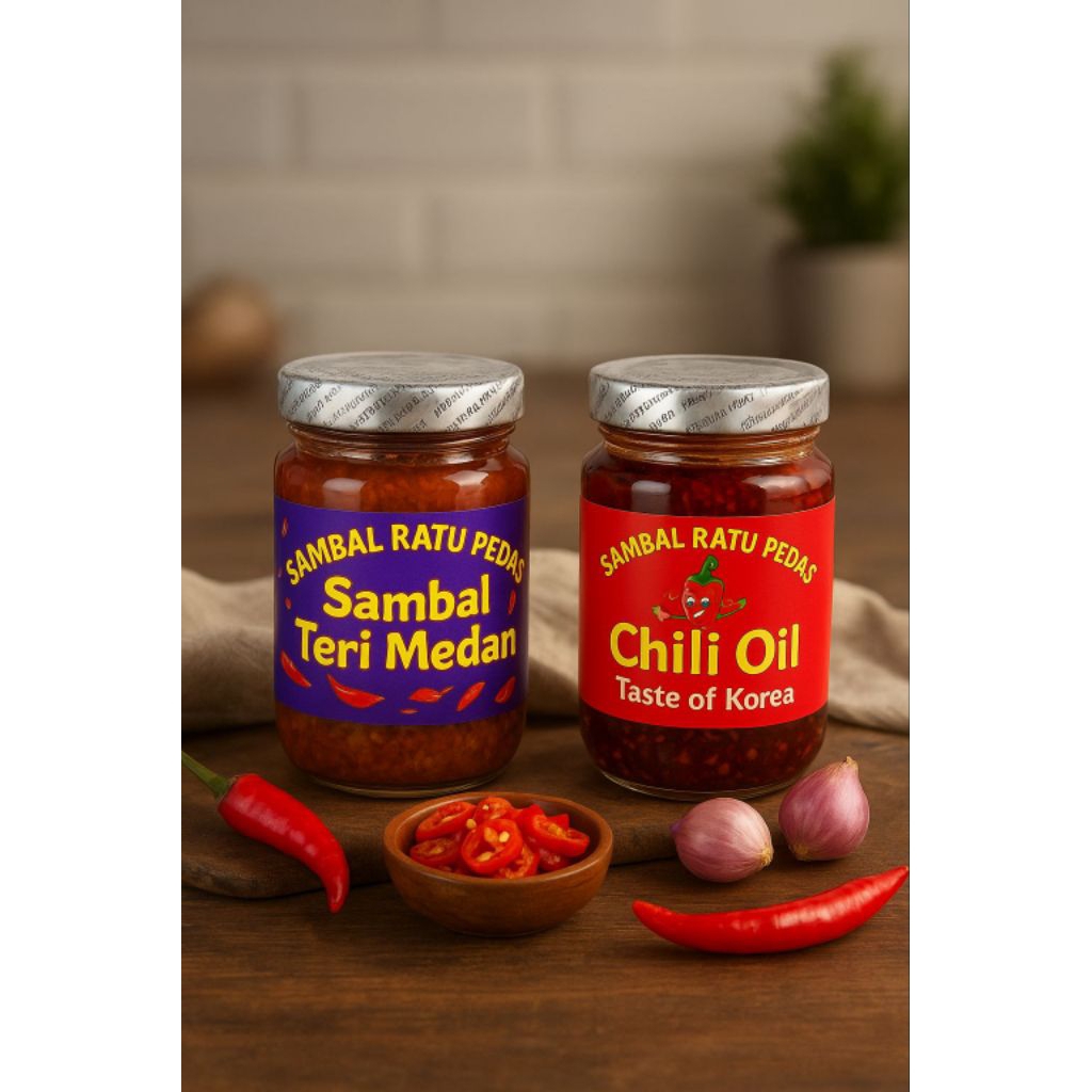 

Sambal Ratu Pedas Paket Duo Hemat kemasan 200 gram