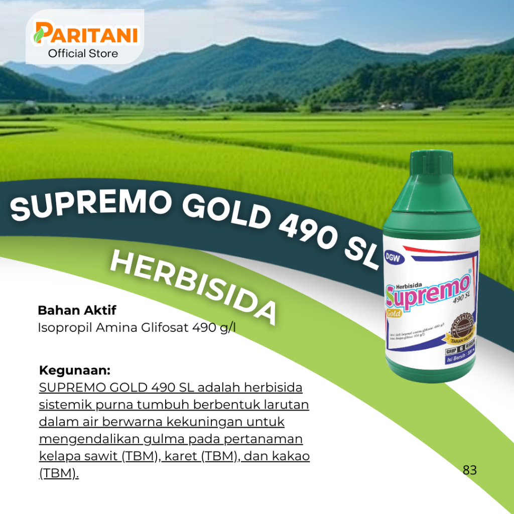 HERBISIDA SUPREMO GOLD 490 SL 1LITER
