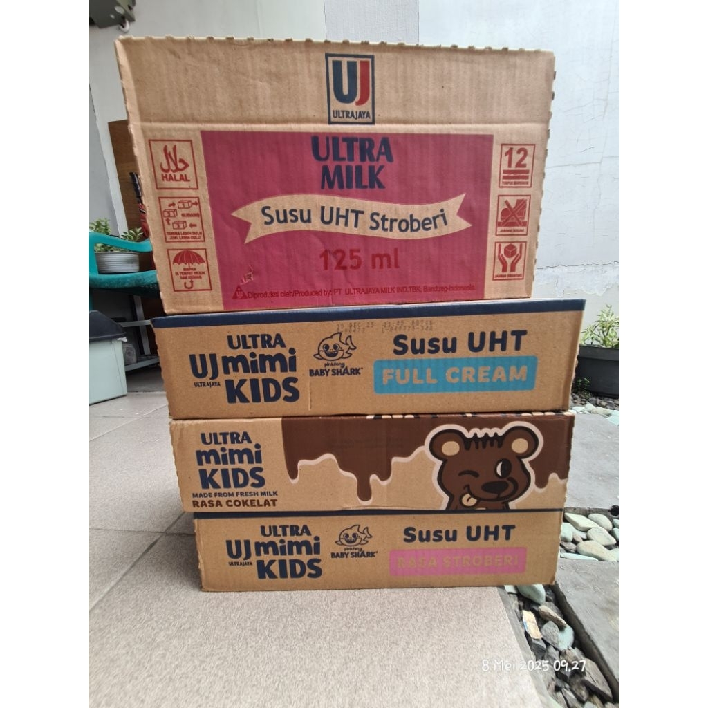 

Susu UHT Ultra mimi 125ml karton free masker anak