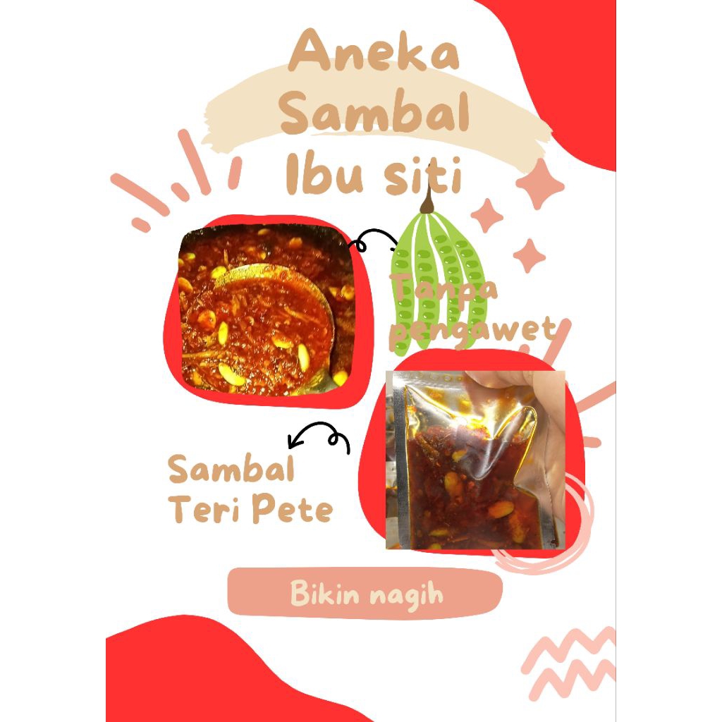 

SAMBAL TERI PETE SACHET ISI 30-31GRAM ( DAPAT 2 )