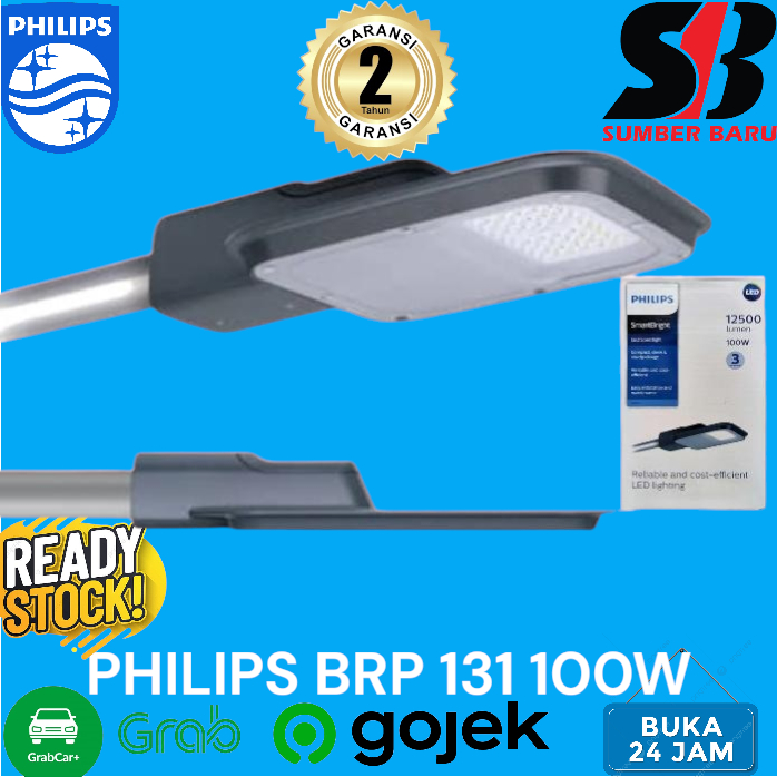 PHILIPS BRP131 LAMPU PJU 100W 4000K 12500 LUMEN - LAMPU PJU JALAN PHILIPS BRP 131 100WATT