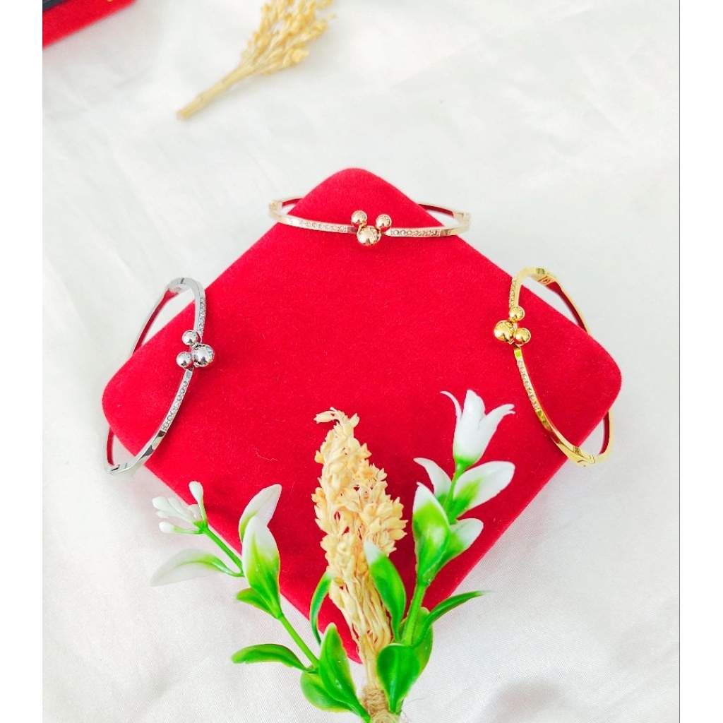 GELANG BANGLE TITANIUM IMPORT ASLI