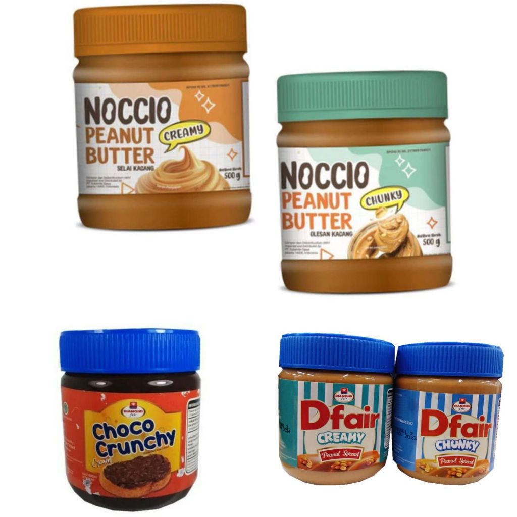 

NACCIO CREAMY / SELAI D'FAIR / CHOCO CRUNCHY SELAI KACANG (rijek kemasan)