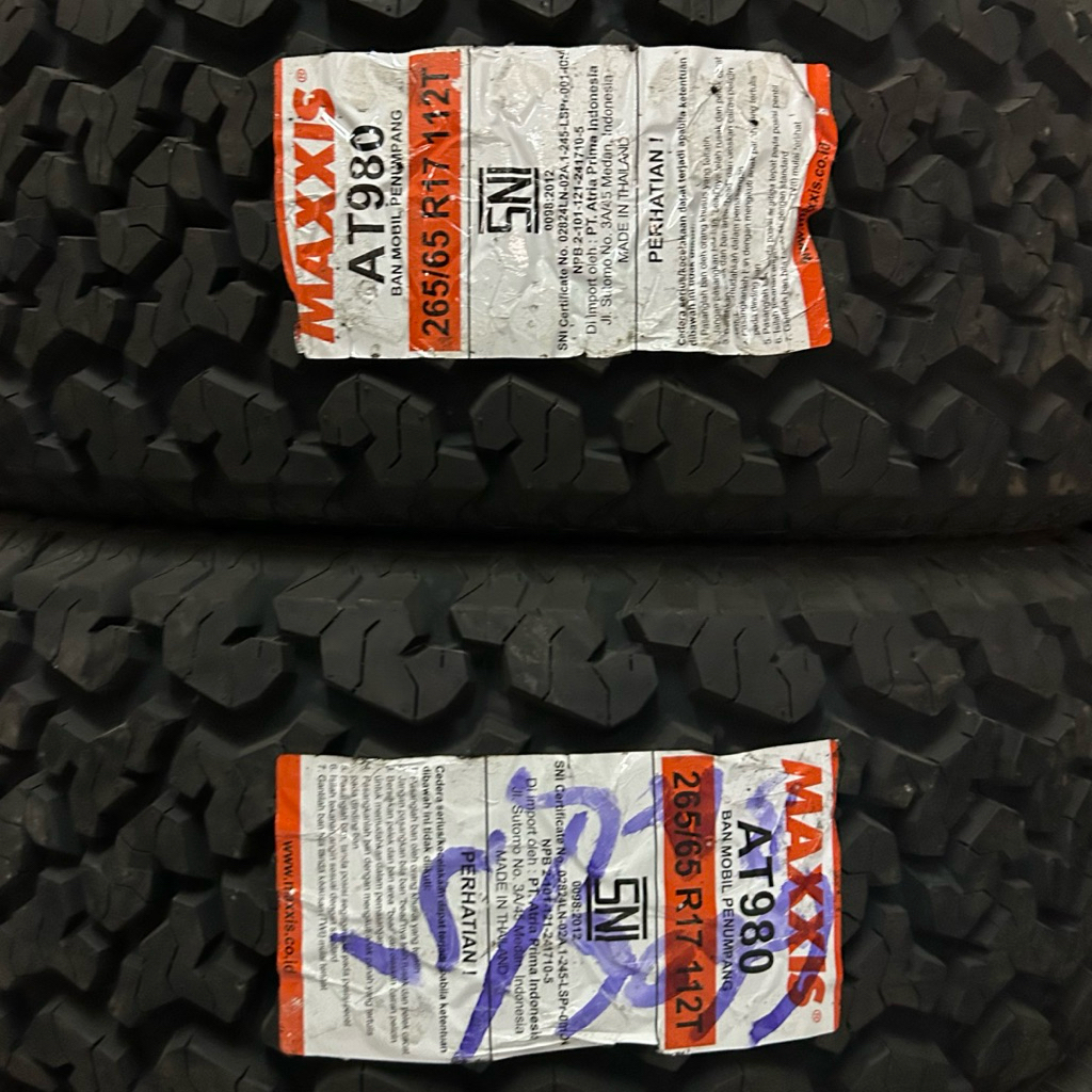 BAN MOBIL MAXXIS AT 980 265/65R17 BAN MAXXIS